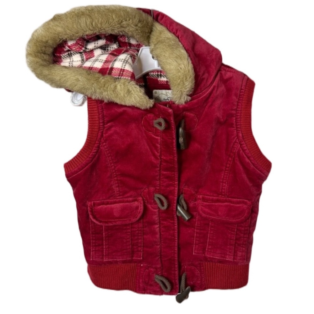 Old Navy Velvet Vest with Faux Fur Collar. Size Small. Great condition. Fall